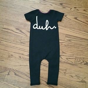 Rags to Raches DUH Bodysuit Size 12-18 months